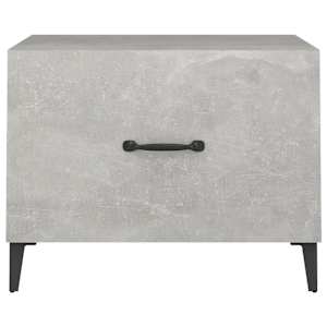 Konferenční stolky kovové nohy 2 ks betonově šedé 50x50x40 cm - obrázek 7