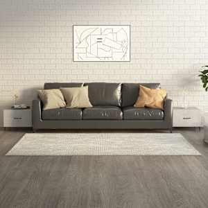 Konferenční stolky kovové nohy 2 ks betonově šedé 50x50x40 cm - obrázek 1