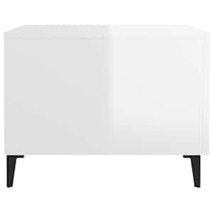 Konferenční stolky kovové nohy 2 ks lesklé bílé 50 x 50 x 40 cm - obrázek 8