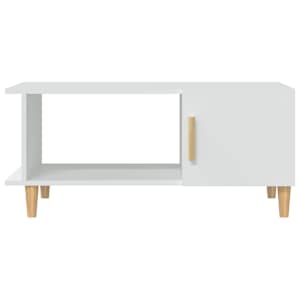 Konferenční stolek bílý 90 x 50 x 40 cm kompozitní dřevo - obrázek 6
