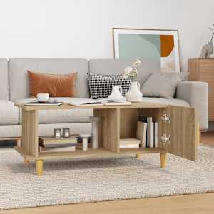 vidaXL Salongbord sonoma eik 90x50x40 cm konstruert tre