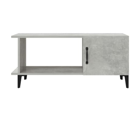 vidaXL Kavos staliukas, betono pilkas, 90x50x40cm, apdirbta mediena