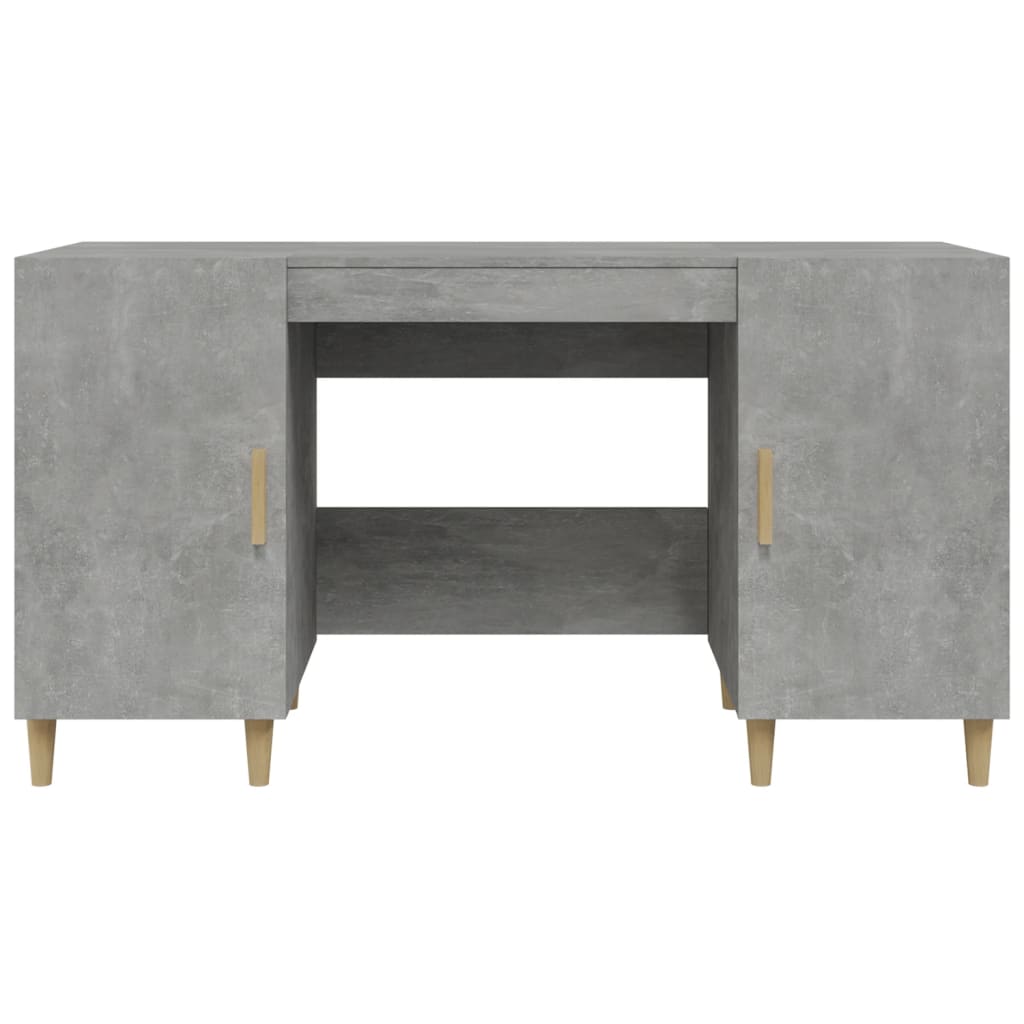  Stôl betónovo sivý 140x50x75 cm spracované drevo