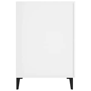 Psací stůl bílý s vysokým leskem 140x50x75 cm kompozitní dřevo - obrázek 7