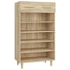 vidaXL jalatsikapp, Sonoma tamm, 60 x 35 x 105 cm, tehispuit