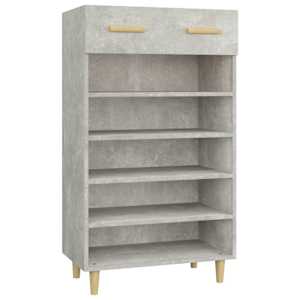 Botník betonově šedý 60 x 35 x 105 cm kompozitní dřevo - obrázek 2