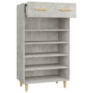 Botník betonově šedý 60 x 35 x 105 cm kompozitní dřevo - obrázek 7