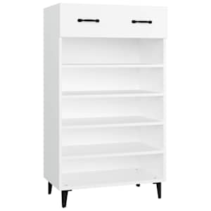 vidaXL jalatsikapp, valge, 60 x 35 x 105 cm, tehispuit