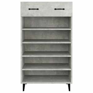 Botník betonově šedý 60 x 35 x 105 cm kompozitní dřevo - obrázek 6
