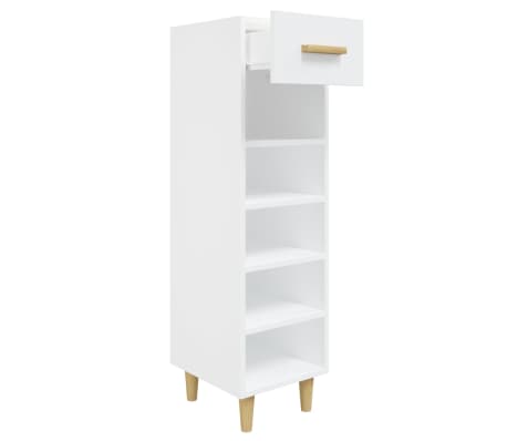 vidaXL Schuhschrank Wei&szlig; 30x35x105 cm Holzwerkstoff