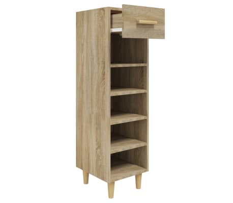 vidaXL Armoire à chaussures Chêne Sonoma 30x35x105cm Bois d'ingénierie