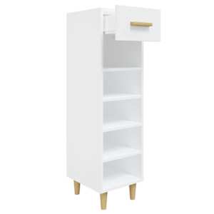 Botník bílý s vysokým leskem 30 x 35 x 105 cm kompozitní dřevo - obrázek 7