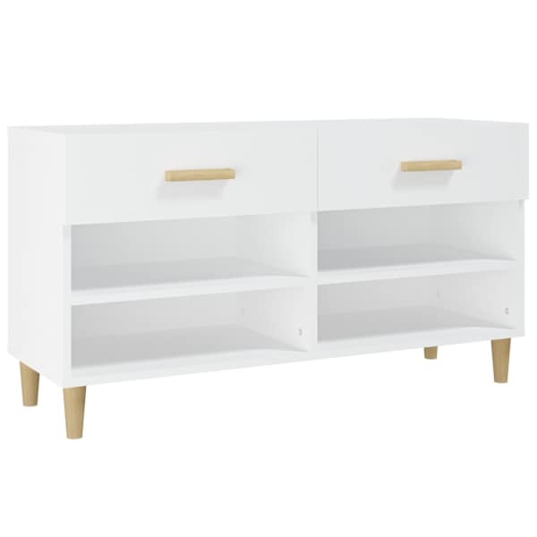 vidaXL jalatsikapp, valge, 102 x 35 x 55 cm, tehispuit