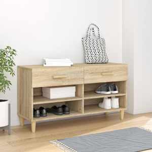 Omarica za čevlje sonoma hrast 102x35x55 cm inženirski les