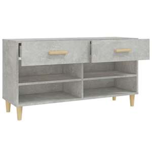 Botník betonově šedý 102 x 35 x 55 cm kompozitní dřevo - obrázek 7