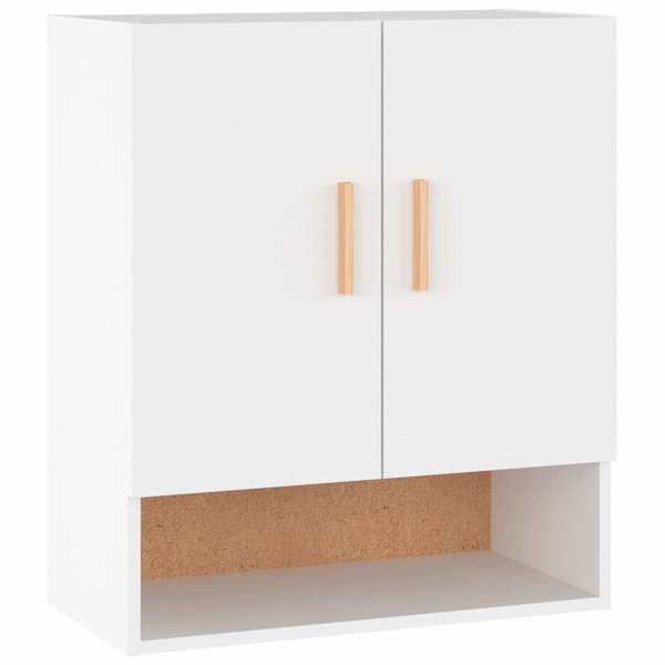 vidaXL seinakapp, valge, 60 x 31 x 70 cm, tehispuit