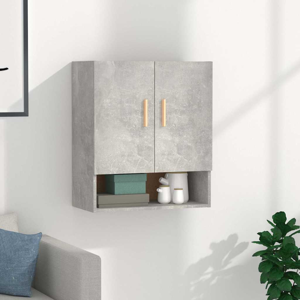 vidaXL Szafka wisz�ca, szaro�� betonu, 60x31x70 cm