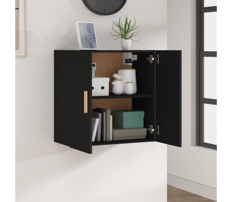 vidaXL Zidni ormarić crni 60 x 30 x 60 cm od konstruiranog drva