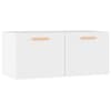 vidaXL seinakapp, must, 80x35x36,5 cm, tehispuit
