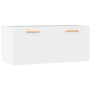 vidaXL seinakapp, valge, 80 x 35 x 36,5 cm, tehispuit