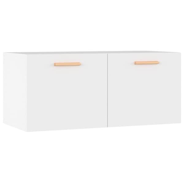 vidaXL seinakapp, valge, 80 x 35 x 36,5 cm, tehispuit