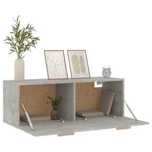 Nástěnná skříňka betonově šedá 100x36,5x35 cm kompozitní dřevo - obrázek 4