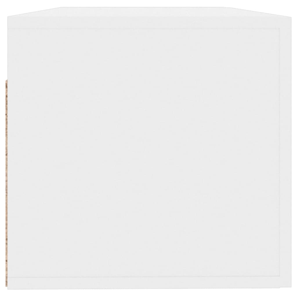 magasfényű fehér szerelt fa faliszekrény 100 x 36,5 x 35 cm