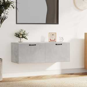 Nástěnná skříňka betonově šedá 100x36,5x35 cm kompozitní dřevo - obrázek 1