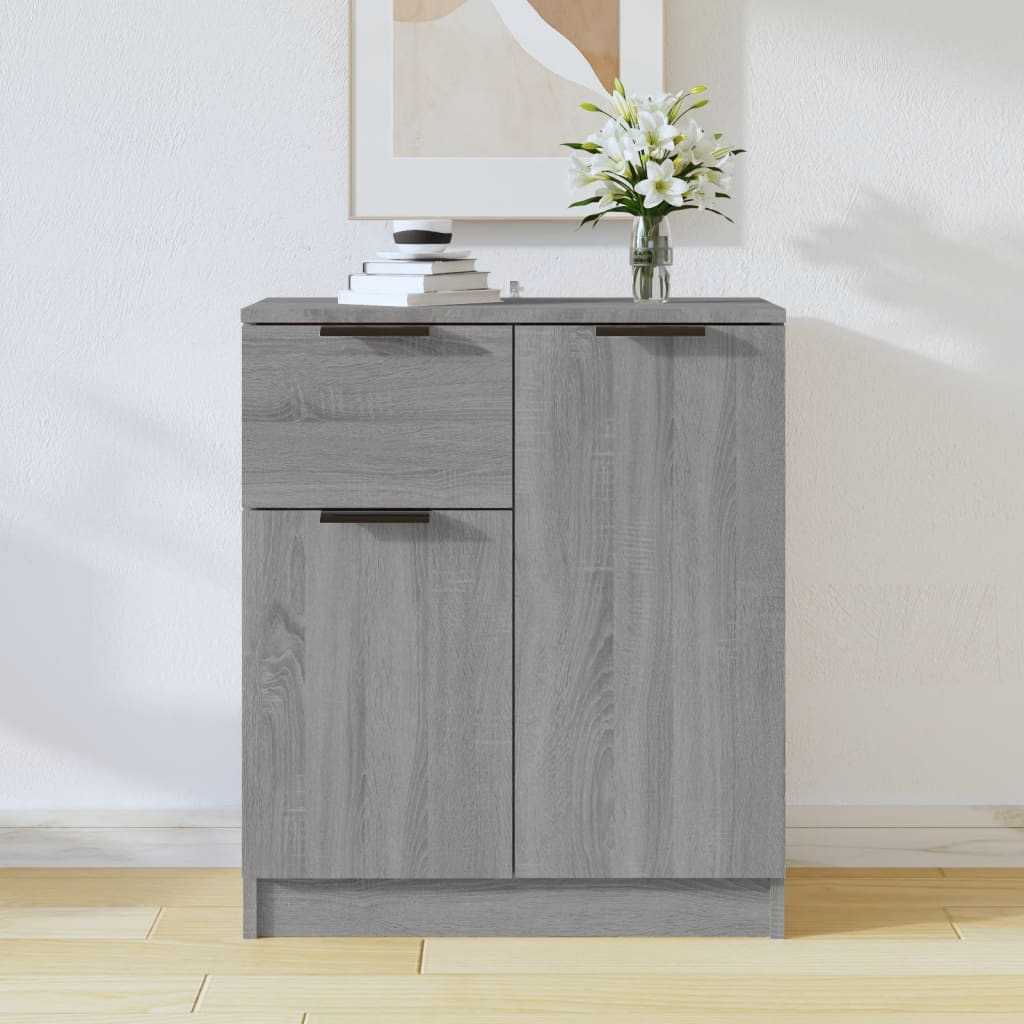 vidaXL Szafka, szary db sonoma, 60x30x70 cm, materia drewnopochodny