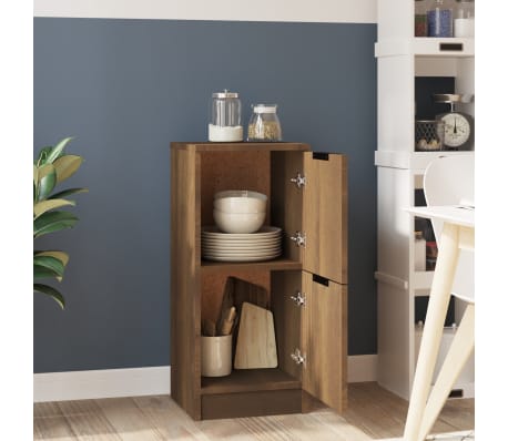 vidaXL Sideboard Braun Eichen-Optik 30x30x70 cm Holzwerkstoff