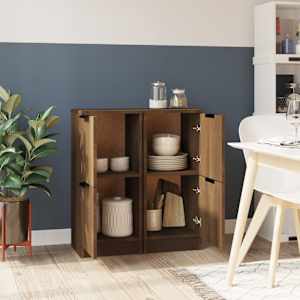 vidaXL Dulapuri, 2 buc., stejar maro, 30x30x70 cm, lemn compozit