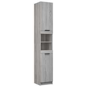 vidaXL vannitoakapp, hall Sonoma , 32x34x188,5 cm, tehispuit