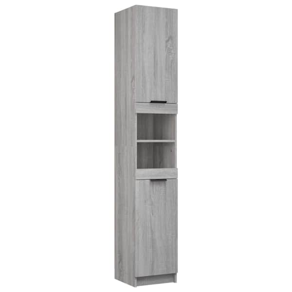 vidaXL vannitoakapp, hall Sonoma , 32x34x188,5 cm, tehispuit