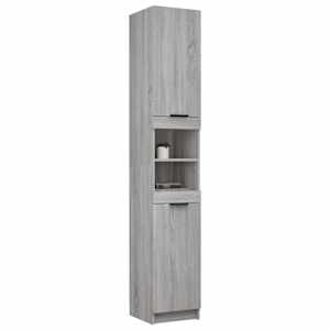 Koupelnová skříňka šedá sonoma 32x34x188,5 cm kompozitní dřevo - obrázek 5