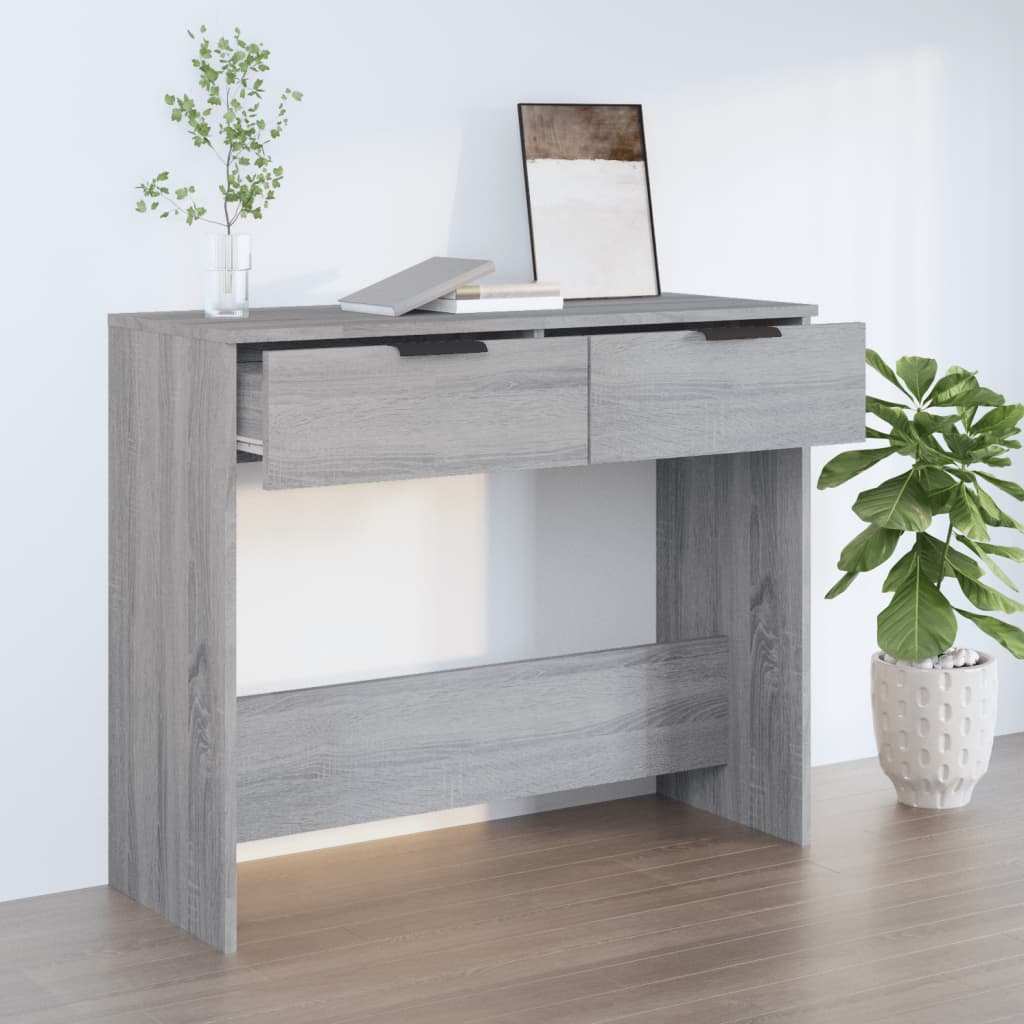 vida XL Konsolentisch Grau Sonoma 90x 36x 75 cm Holzwerkstoff