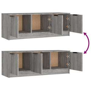 TV skříňka šedá sonoma 102 x 35 x 36,5 cm kompozitní dřevo - obrázek 9