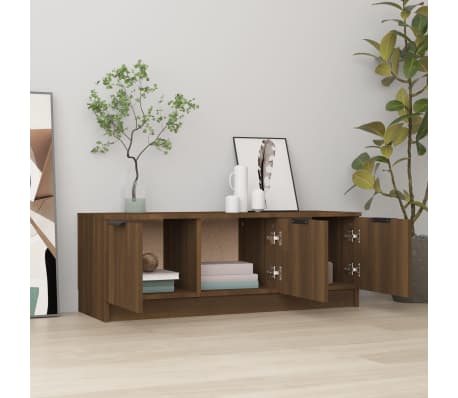 vidaXL Televizoriaus spintelė, ruda ąžuolo, 102x35x36,5cm, mediena