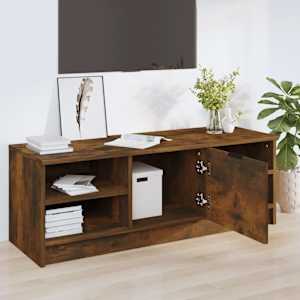 TV skříňka kouřový dub 102 x 35,5 x 36,5 cm kompozitní dřevo - obrázek 3