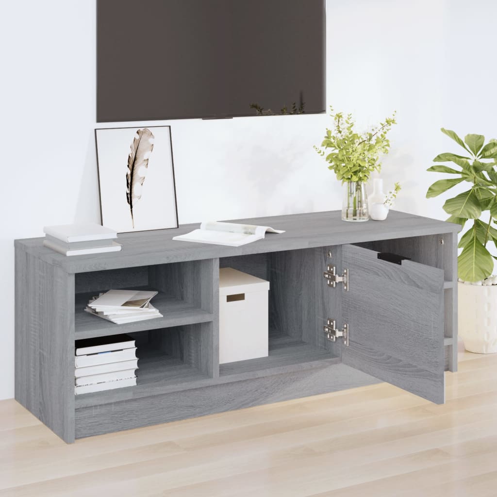 vidaXL Tv-meubel 102x35,5x36,5 cm bewerkt hout grijs sonoma eikenkleur