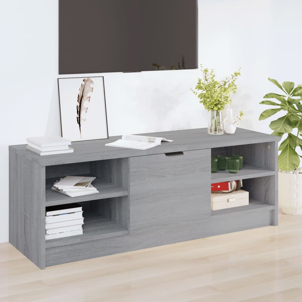 Meuble TV Sonoma gris 102×35,5×36,5 cm Bois d’ingénierie | meublestv.fr