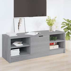 TV skříňka šedá sonoma 102 x 35,5 x 36,5 cm kompozitní dřevo - obrázek 1