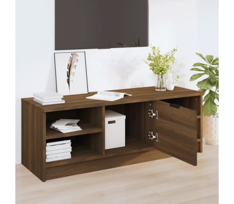 vidaXL Szafka pod telewizor, brązowy dąb, 102x35,5x36,5 cm