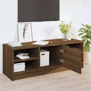 TV skříňka hnědý dub 102 x 35,5 x 36,5 cm kompozitní dřevo - obrázek 3