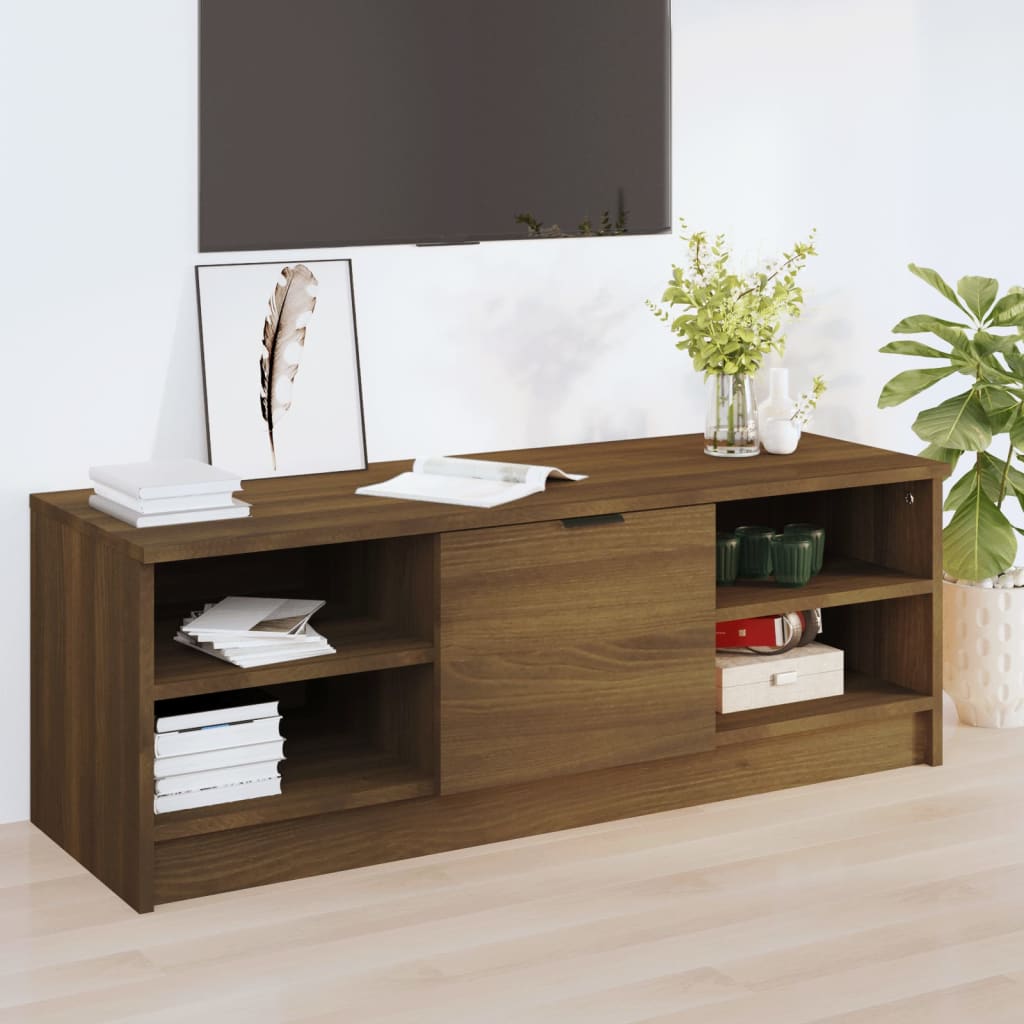 vidaXL TV-Schrank Braun Eichen-Optik 102x35,5x36,5 cm Holzwerkstoff