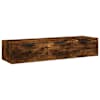 vidaXL seinakapp, suitsutatud tamm, 102x30x20 cm, tehispuit