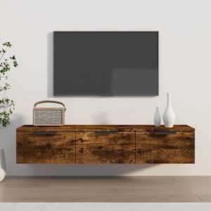 Nástěnná skříňka kouřový dub 102 x 30 x 20 cm kompozitní dřevo - obrázek 1