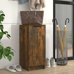 Omarica za čevlje dimljeni hrast 30x35x70 cm konstruiran les