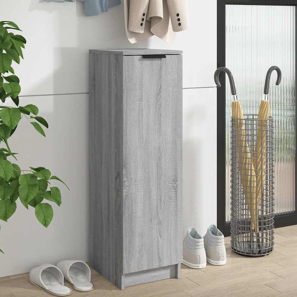 vidaXL Szafka na buty, szary d�b sonoma, 30x35x100 cm