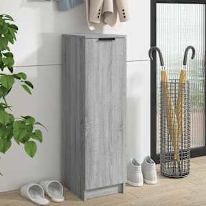 Omarica za čevlje siva sonoma 30x35x100 cm konstruiran les