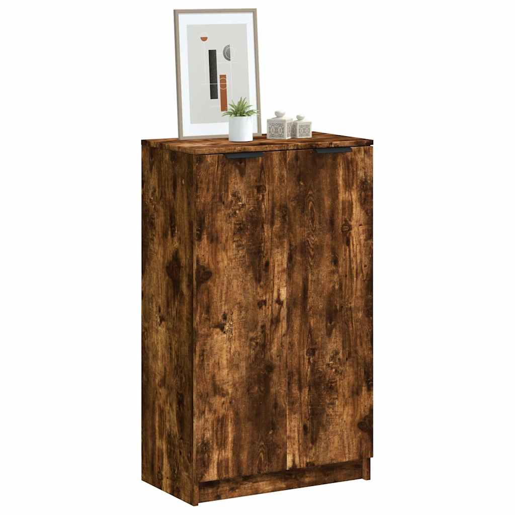vidaXL Szafka na buty, przydymiony d�b, 59x35x100 cm